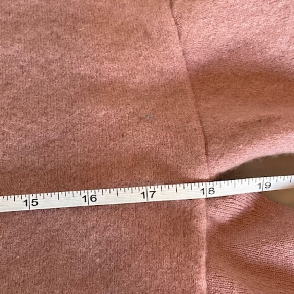 TED BAKER of LONDON Cashmere Blend Short Sleeve Tie Waist Pink Sweater L - Picture 13 of 15